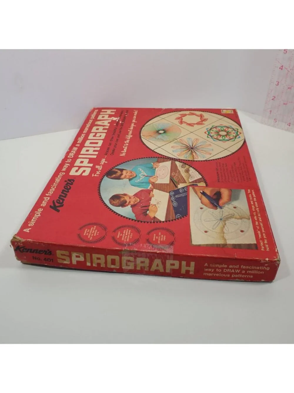 Kenner 1967 Spirograph Drawing Set Complete Minus Pens Vintage Blue Tray - Picture 10 of 12